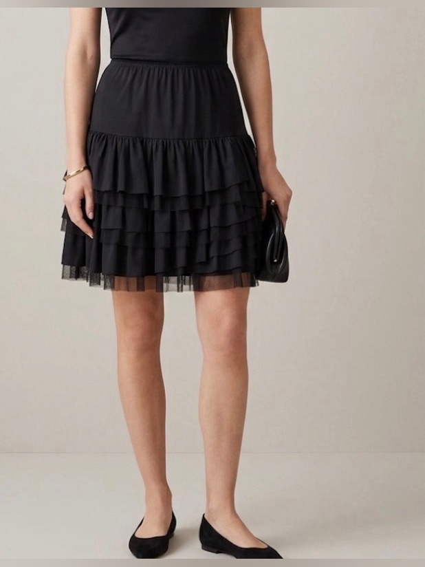 Nwt Frederick Ian Tiered Ruffle Ballet Style Skirt
